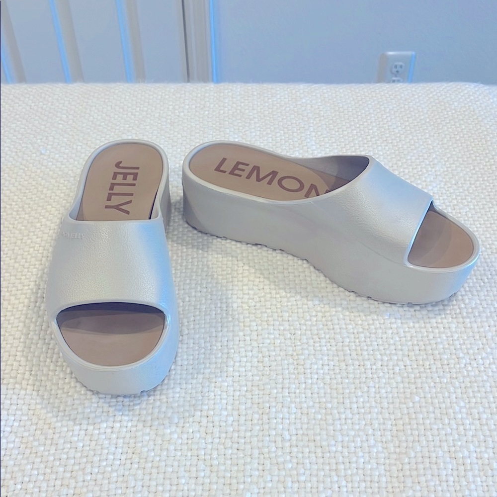 Lemon Jelly “Sunny” Champagne Color Sandal Womens